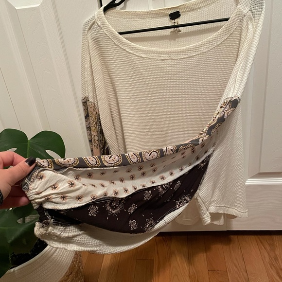 FP bubble sleeve waffle top - Picture 4 of 4